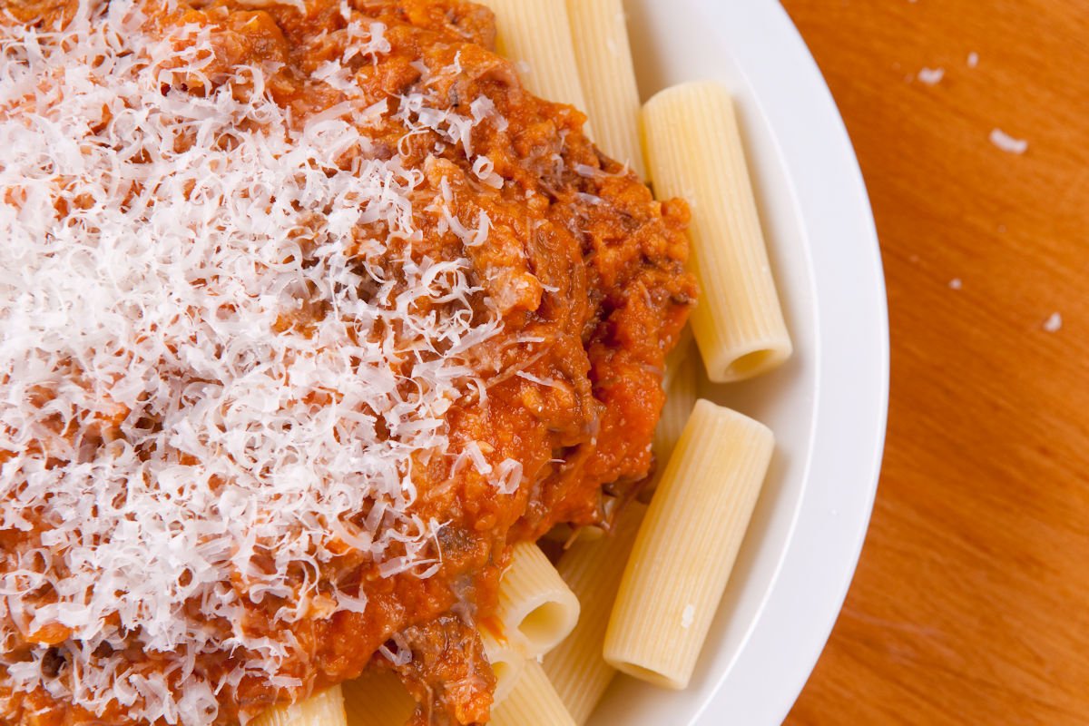 Rigatoni con Chorizo y Pimientos