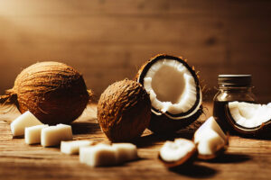 Vitaminas del coco. Foto por Envato.